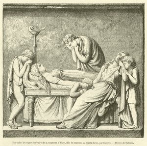 Bas-relief du cippe funéraire de la comtesse d