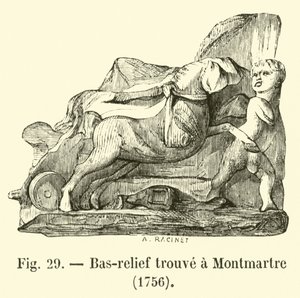 Bas-relief trouvé à Montmartre - French School
