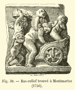 Bas-relief trouvé à Montmartre - French School