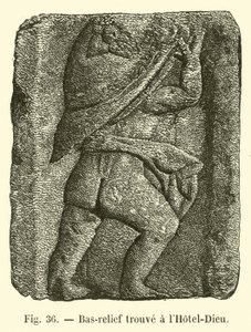Bas-relief trouvé à l