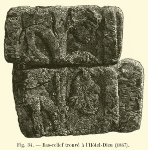 Bas-relief trouvé à l