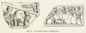 Bas-reliefs trouvés à Montmartre - French School