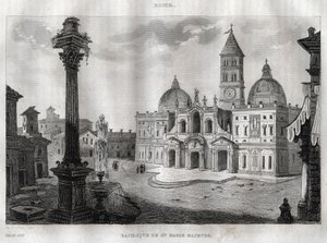 Basilique de Santa Maria Maggiore - Rome - Gravure de « L