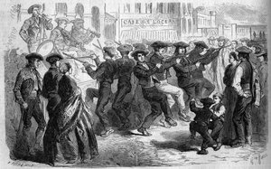 Coutume basque : la danse des bâtons. Pays Basque - French School