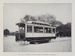 Tramway électrique Bastille-Charenton - dans « À travers l