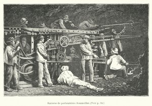 Batterie de perforatrices Sommeiller - French School