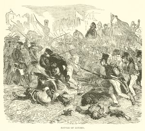 Bataille de Lützen (gravure) - French School
