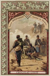 Bataille de Revenni, guerre gréco-turque, avril 1897 - French School