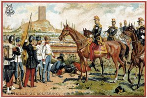 Bataille de Solférino : Victoire à la bataille de Solférino contre les Autrichiens en 1859 - division Forey - French School
