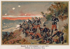 Bataille de Spicheren, la défense de Kaninchenberg - French School