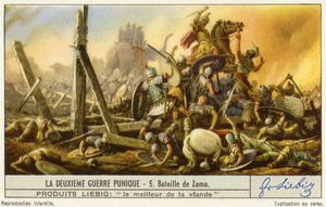Bataille de Zama, Deuxième guerre punique, Carte de Liebig - French School