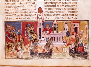 Bataille sur les remparts de Jérusalem, illustration de 