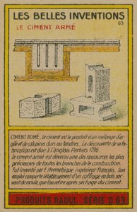 Carte des belles inventions, béton armé - French School