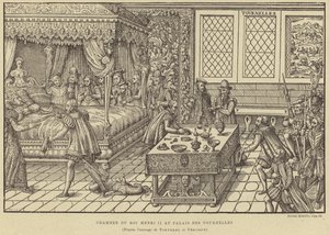 Chambre à coucher du roi Henri II de France, Palais des Tournelles, Paris, 16e siècle - French School