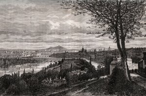 Bellevue (Seine-et-Oise) - gravure dans "La France illustrée: géographie, histoire, administration statistique" par V.A. Malte-Brun. 1884