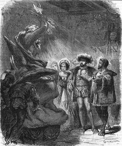 Benvenuto Cellini (1500-1571), artiste italien à la cour de François 1er. Dans « Histoire Populaire de la France », sd. vers 1885. Gravure.