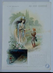 Berliquette la fée, publicité pour Le Bon Marché, vers 1900
