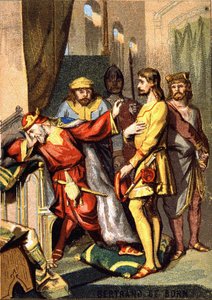 Bertran de Born, troubadour périgordin, devant Henri II d