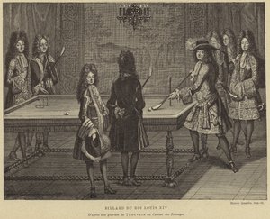Table de billard du roi Louis XIV de France - French School