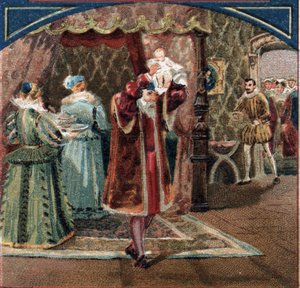Naissance du roi Henri IV le 13/12/1553 au Château de Pau. Jeanne III, dite Jeanne d