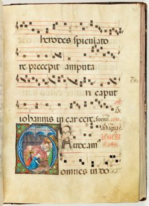 Naissance de la Vierge, Graduel, f.76 - French School