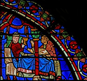 Évêque Pappolus - dans le vitrail de Saint Chéron