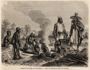 Forgeron au travail à Fouta Djalon - French School