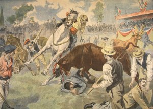 Accident sanglant à Arles, illustration du Petit Journal : Supplément illustré, 1898 - French School