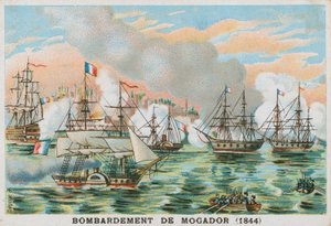 Bombardement de Mogador, Maroc, par les Français, 1844 - French School