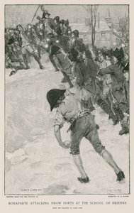 Bonaparte attaquant des forts de neige à l