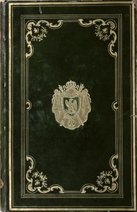 Reliure de livre avec les armoiries de Napoléon Bonaparte (1769-1821)