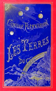 Couverture du livre Les Terres du Ciel écrit par Camille Flammarion (1842-1925) 1877 (cuir) - French School