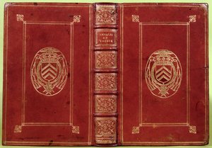 Couverture de livre des Annales de Tacite avec les armoiries d