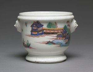 Refroidisseur de bouteille, fabriqué par la Manufacture de Porcelaine de Saint-Cloud, France, c.1725-1735 - French School