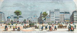 Boulevard des Filles du Calvaire et Boulevard du Temple - Rue Pont aux Choux - Rue des Filles-du-Calvaire - Rue Saintonge - Gravure dans « Tableau-de-Paris » par Edmond Texier 1852