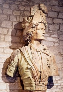 Figure de proue : buste de corsaire français. 17ème siècle Saint-Malo, musée de la ville - French School