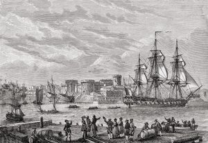 Brest en 1791, gravé par Le Breton, de 