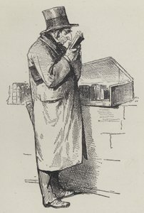 Parcourir un étal de livres - French School