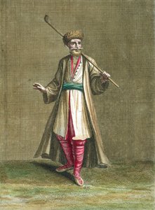 Costume bulgare, illustration du Recueil de Costumes du Levant, 1707-8 - French School