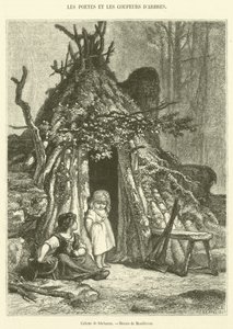 Cabane de bucheron - French School