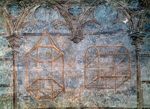 Cages et détails architecturaux de la chambre du Pape, 1334-62