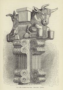 Chapiteau de Suse, Vue de côté, Louvre - French School