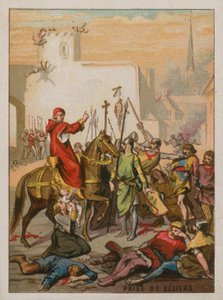Capture de Béziers par les Croisés en 1209 - French School