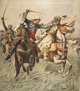 Capture de Samory par le lieutenant Jacquin, illustration du Petit Journal : Supplément illustré, 30 octobre 1898 - French School