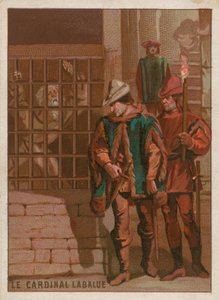 Cardinal Jean La Balue en prison en 1469 - French School