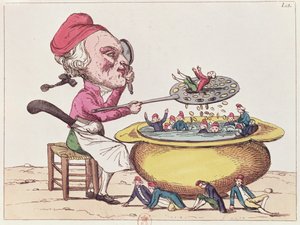 Caricature de Maximilien de Robespierre (1758-94), 1793