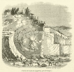 Carrière de basalte du Langenberg, près de Cologne - French School