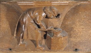 Sculpture représentant un chaudronnier, d