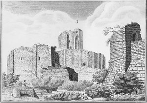 Château de Gisors, Normandie, début du 19ème siècle - French School