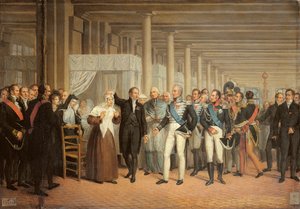 Opération de la cataracte réalisée par Guillaume Dupuytren (1777-1835) en présence du roi Charles X (1757-1836) à l
